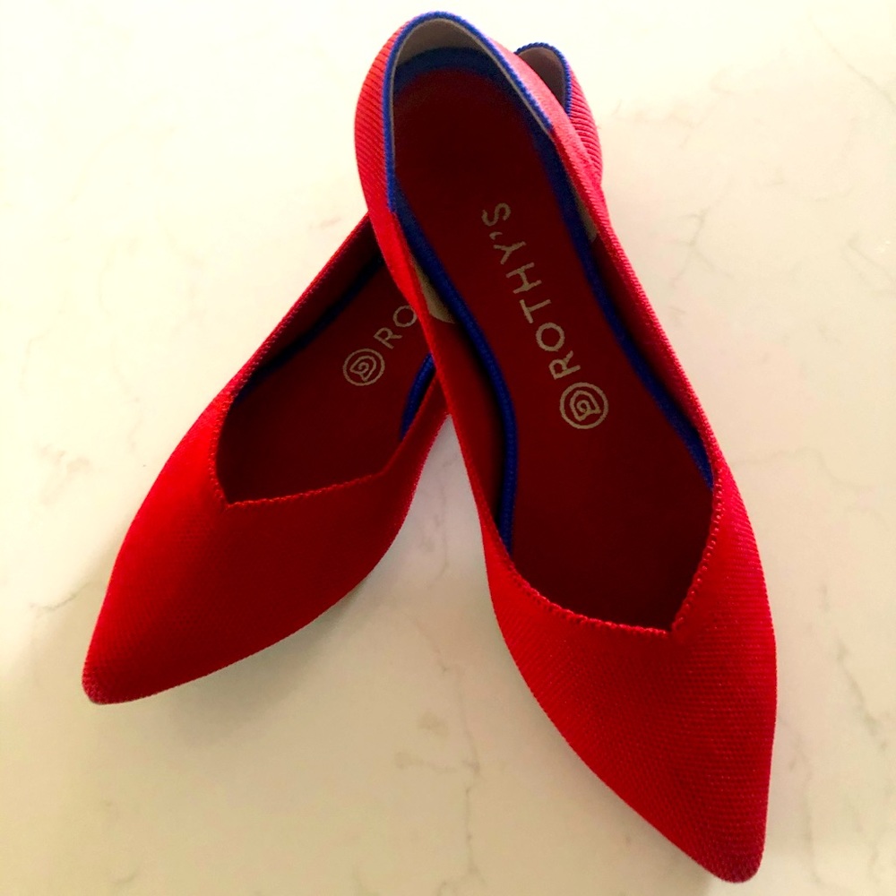 Worn once fabulous Rothys flats size 9.